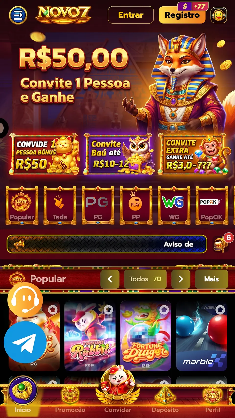NOVO7 Login Oficial 2026 Aplikasi